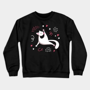 White Cat Crewneck Sweatshirt